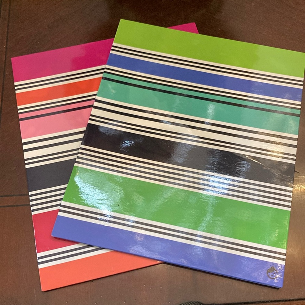 Set of two, 2-pocket folders Studio C, “The In The Navy Collection”